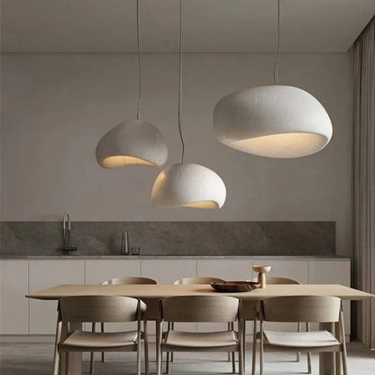 Lampes suspendues nordiques Wabi Sabi, éclairage de salle à manger, salon moderne, chambre à coucher, lustre LED, luminaire suspendu de style loft