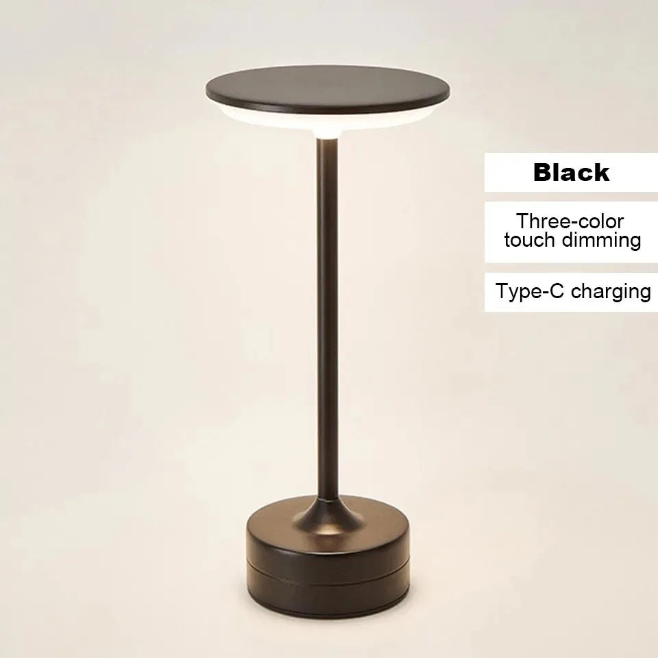 LED lampe de Table capteur tactile veilleuse USB Rechargeable Dimmable Portable chambre sans fil lampe de lecture Restaurant hôtel Bar