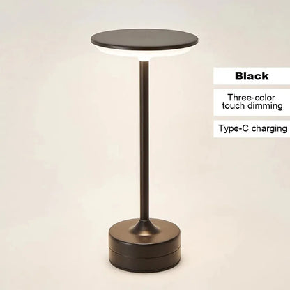 LED lampe de Table capteur tactile veilleuse USB Rechargeable Dimmable Portable chambre sans fil lampe de lecture Restaurant hôtel Bar