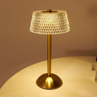LED Rechargeable veilleuse tactile chambre lampe de nuit chambre étude chevet atmosphère décoration verre LED lampes de Table