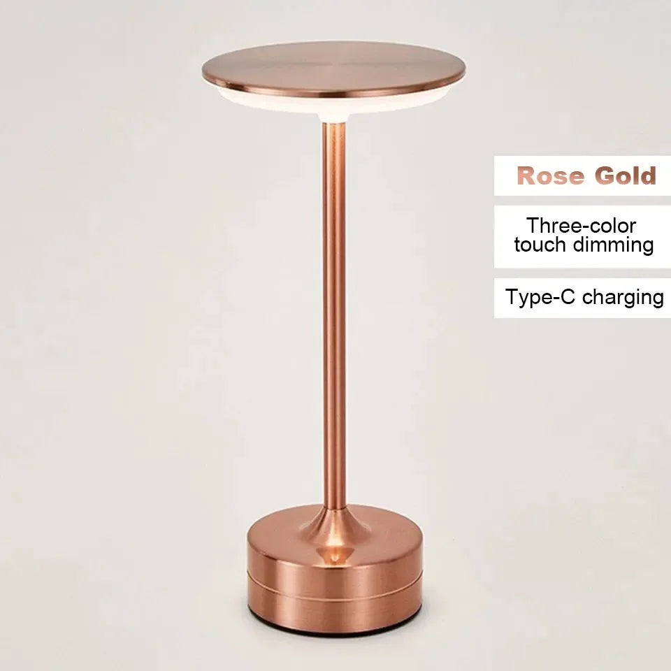 LED lampe de Table capteur tactile veilleuse USB Rechargeable Dimmable Portable chambre sans fil lampe de lecture Restaurant hôtel Bar