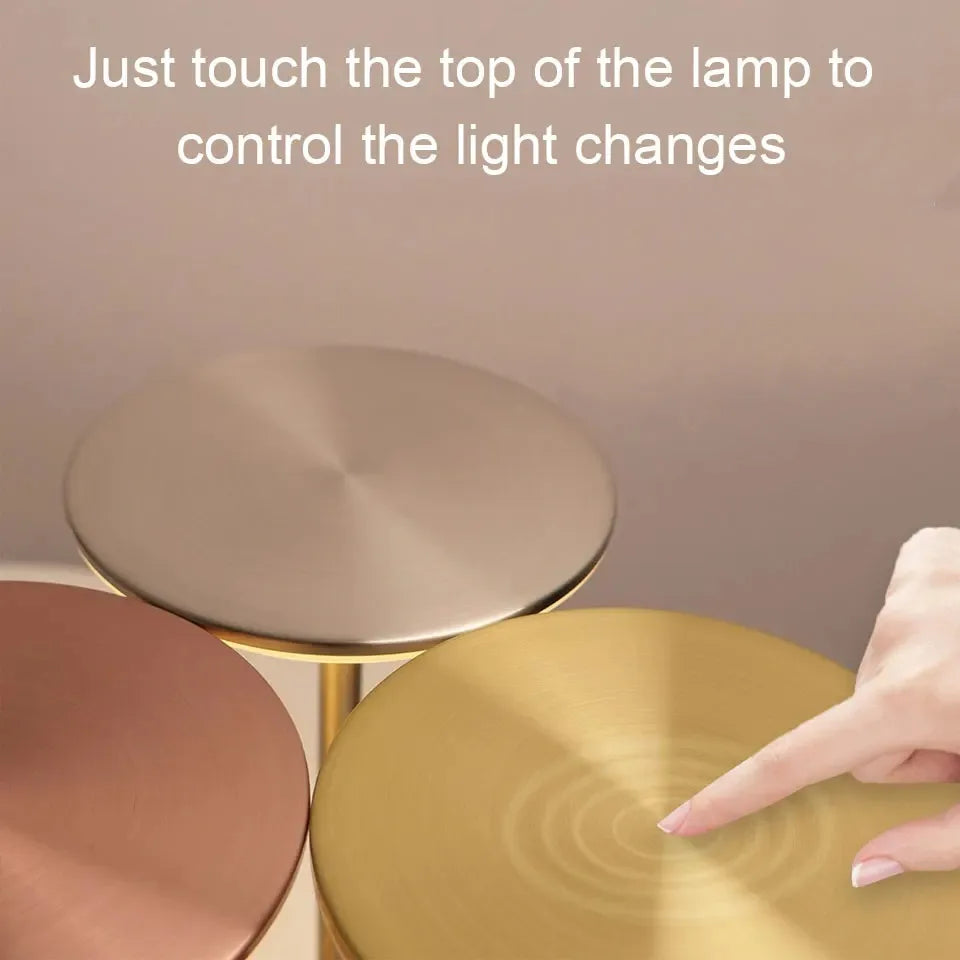 LED lampe de Table capteur tactile veilleuse USB Rechargeable Dimmable Portable chambre sans fil lampe de lecture Restaurant hôtel Bar
