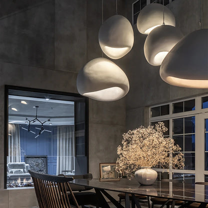 Lampes suspendues nordiques Wabi Sabi, éclairage de salle à manger, salon moderne, chambre à coucher, lustre LED, luminaire suspendu de style loft
