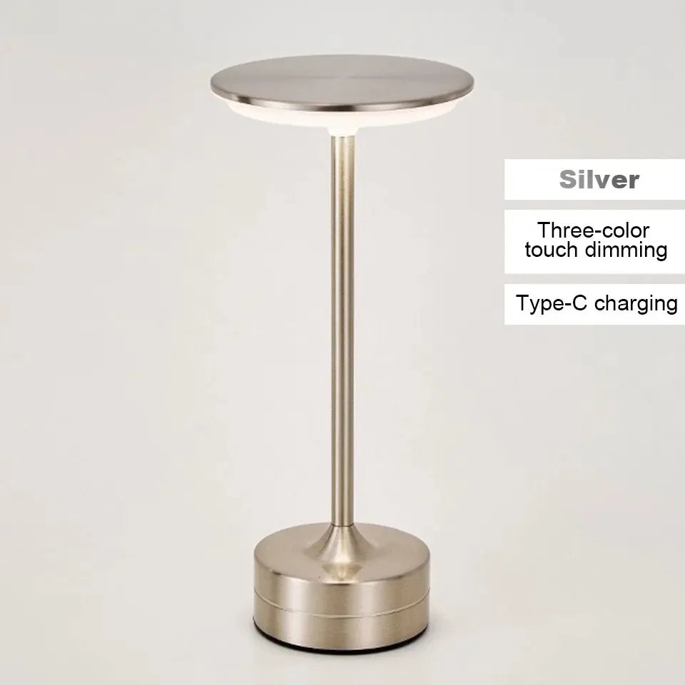 LED lampe de Table capteur tactile veilleuse USB Rechargeable Dimmable Portable chambre sans fil lampe de lecture Restaurant hôtel Bar