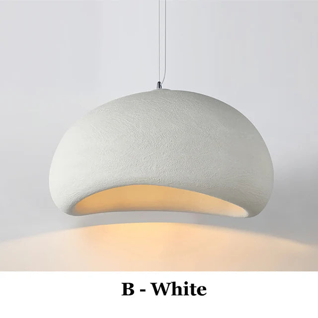 Lampes suspendues nordiques Wabi Sabi, éclairage de salle à manger, salon moderne, chambre à coucher, lustre LED, luminaire suspendu de style loft