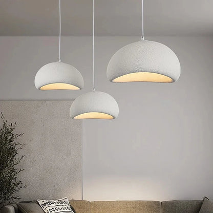 Lampes suspendues nordiques Wabi Sabi, éclairage de salle à manger, salon moderne, chambre à coucher, lustre LED, luminaire suspendu de style loft