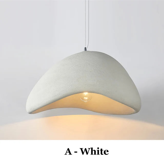Lampes suspendues nordiques Wabi Sabi, éclairage de salle à manger, salon moderne, chambre à coucher, lustre LED, luminaire suspendu de style loft