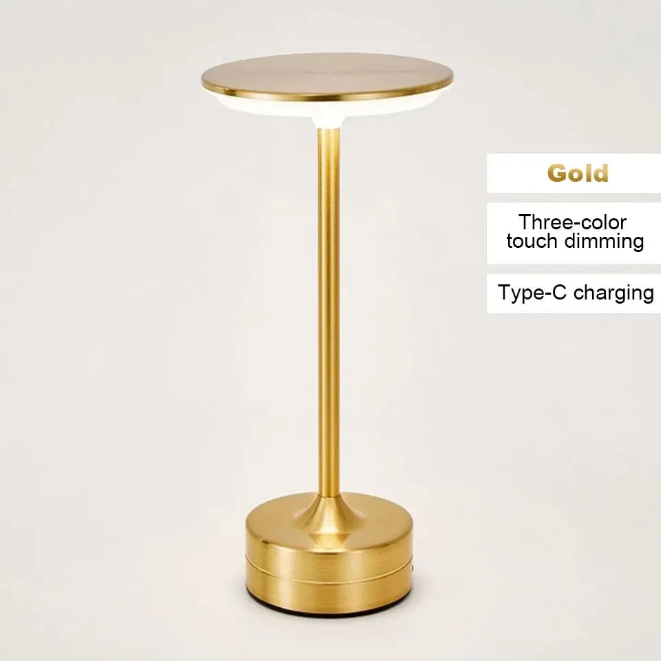 LED lampe de Table capteur tactile veilleuse USB Rechargeable Dimmable Portable chambre sans fil lampe de lecture Restaurant hôtel Bar