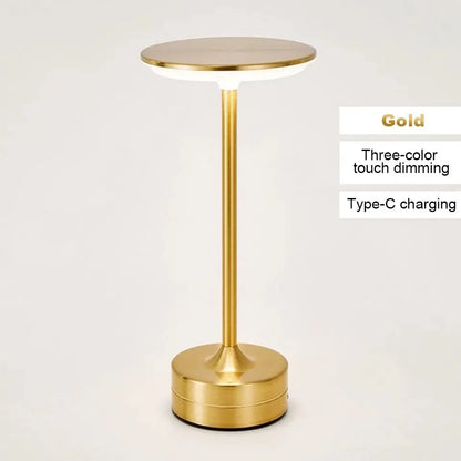 LED lampe de Table capteur tactile veilleuse USB Rechargeable Dimmable Portable chambre sans fil lampe de lecture Restaurant hôtel Bar